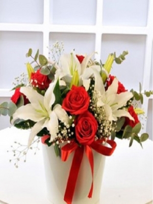 Seramik Vazoda Mutluluk Çiçekleri